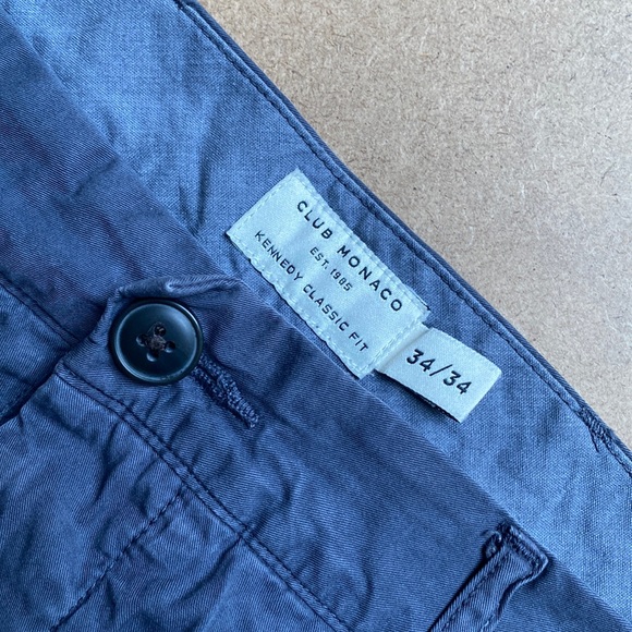 Club Monaco, 34/34 Kennedy Classic fit pants - dark grey - Picture 1 of 2